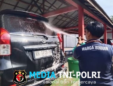 Cuci Motor dan Mobil, Program Pembinaan WBP Lapas Sampit untuk Keterampilan Otomotif