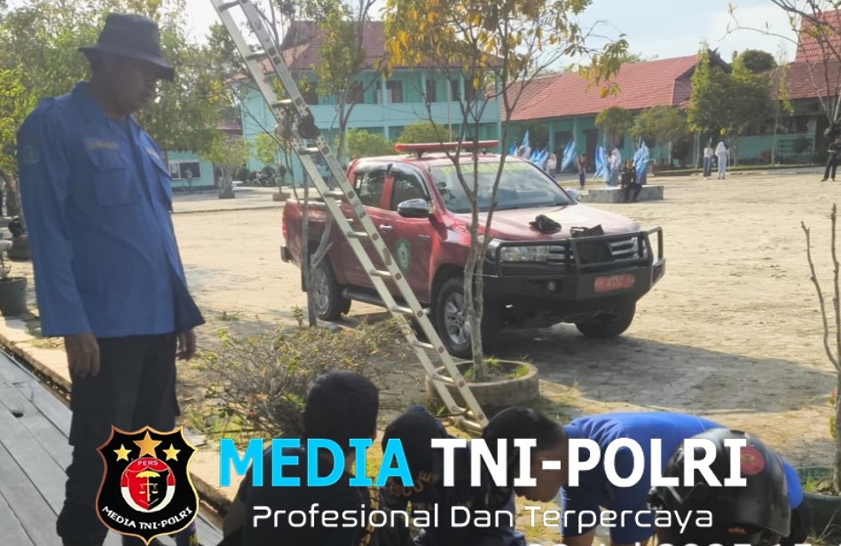 Disdamkarmat Kotim Evakuasi Sarang Lebah Madu di SMAN 3 Sampit