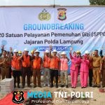 Polres Tanggamus Gelar Groundbreaking SPPG di Pekon Tekad, Dukung Pemenuhan Gizi Ribuan Pelajar