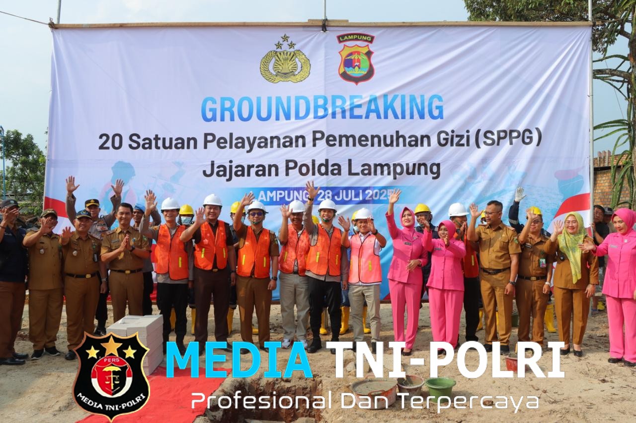 Polres Tanggamus Gelar Groundbreaking SPPG di Pekon Tekad, Dukung Pemenuhan Gizi Ribuan Pelajar
