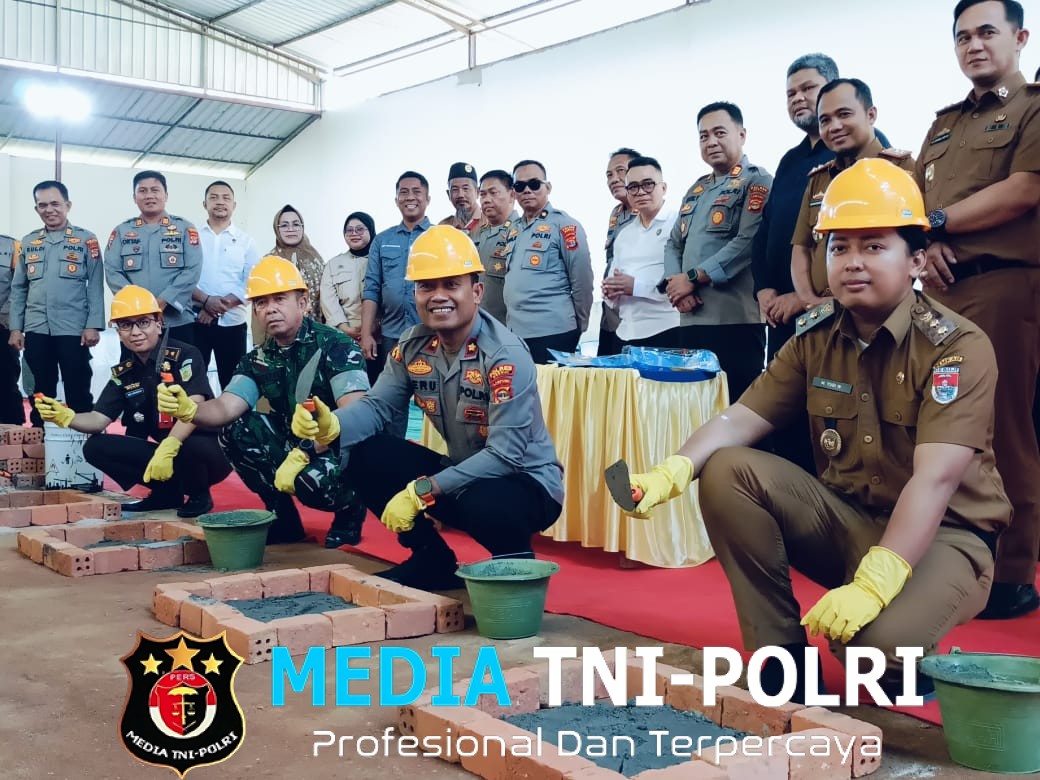 Polres Mesuji Melaksanakan Kegiatan Ground Breaking Serentak Polda Lampung Sebanyak 20 Titik