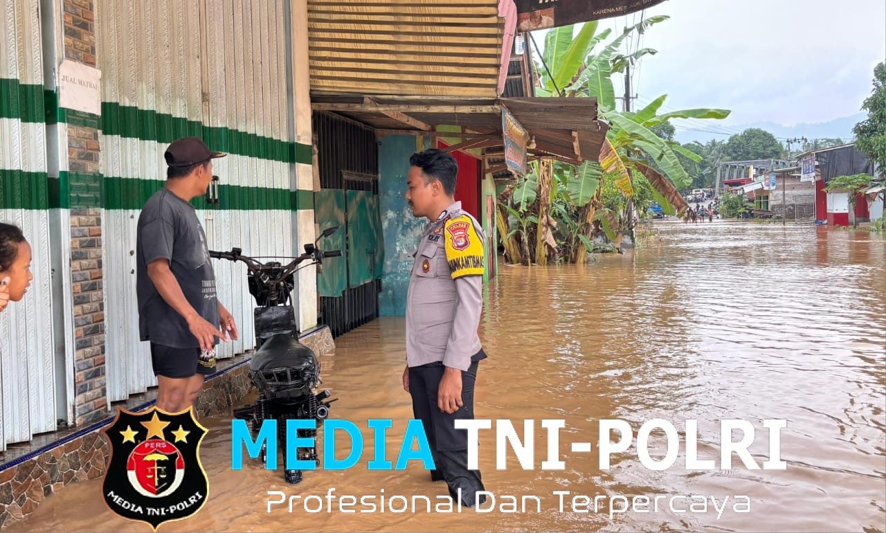 Polsek Semaka Identifikasi 6 Pekon Terendam Banjir, Warga Diminta Tetap Waspada