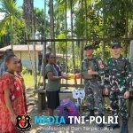 Berbagi Kasih Melalui Pelayanan Kesehatan Gratis di Perbatasan Papua Oleh Satgas Yonif 131/Brajasakti