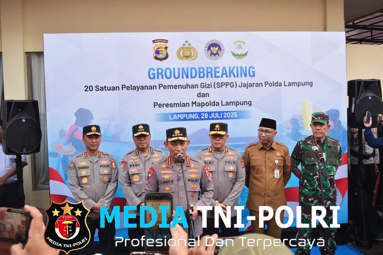 TNI Wilayah Lampung Kompak Bersinergi Dampingi Kapolri dalam Rangkaian Kegiatan di Provinsi Lampung