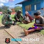 Kampung Sehat, Satgas Yonif 521/DY Kunjungi Warga Kampung Bolakme