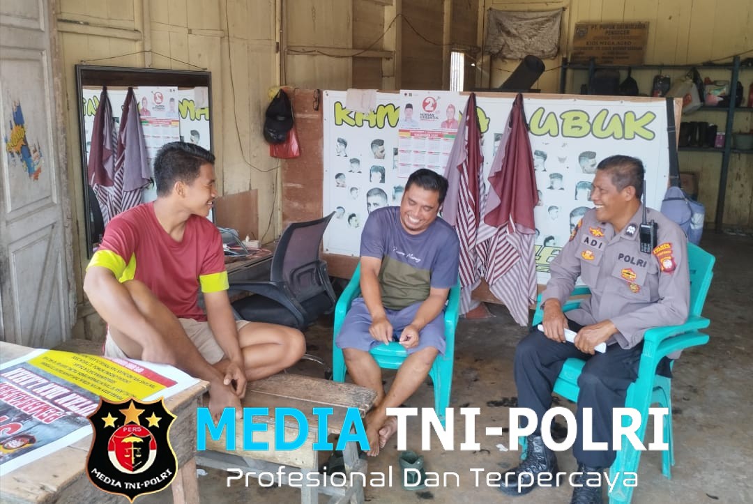 Cegah Pencurian, Polsek Mandor Gencarkan Patroli Siang dan Sambangi Warga