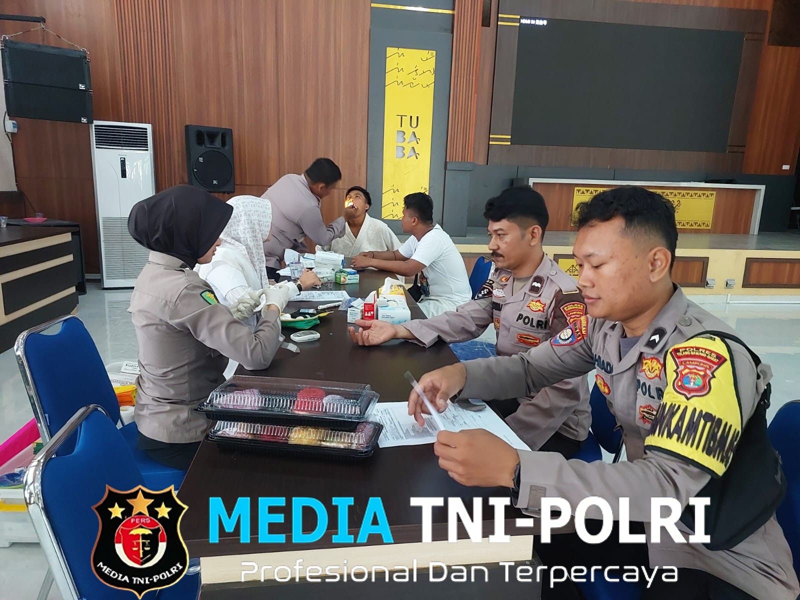 Sidokkes Polres Tulang Bawang Barat Rutin Cek kesehatan Personel Secara Berkala Non Penunjang Tahun 2025
