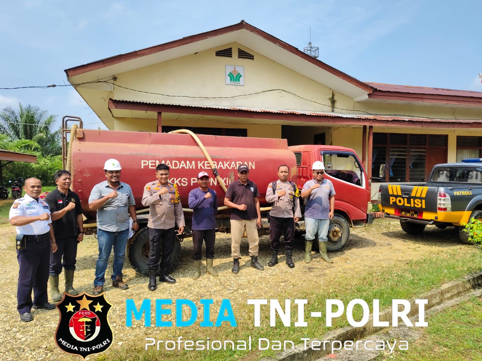 Siaga Darurat Karhutla, Kapolsek Ngabang Cek Kelengkapan dan Kesiapsiagaan PT.PTPN IV Regional V