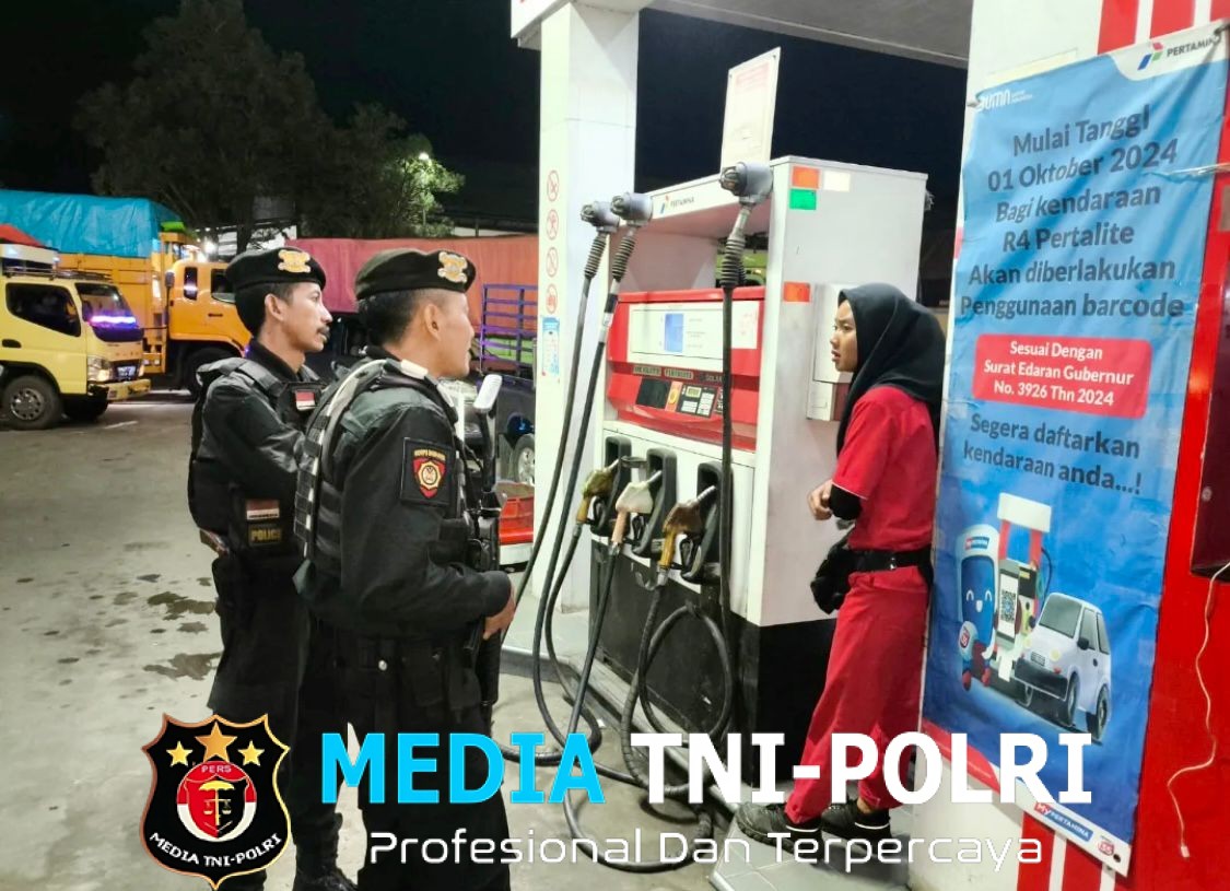 Cegah Gangguan Kamtibmas, Sat Samapta Polres Lampung Tengah Gencarkan Patroli Sekaligus Sosialisasi Call Center 110