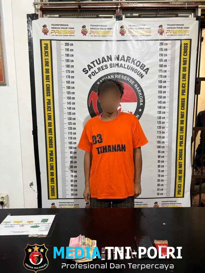 Sat Narkoba Simalungun Berhasil Bongkar Jaringan Narkoba, Satu Warga Gang Taqwa Diamankan dengan Sabu 2 Gram