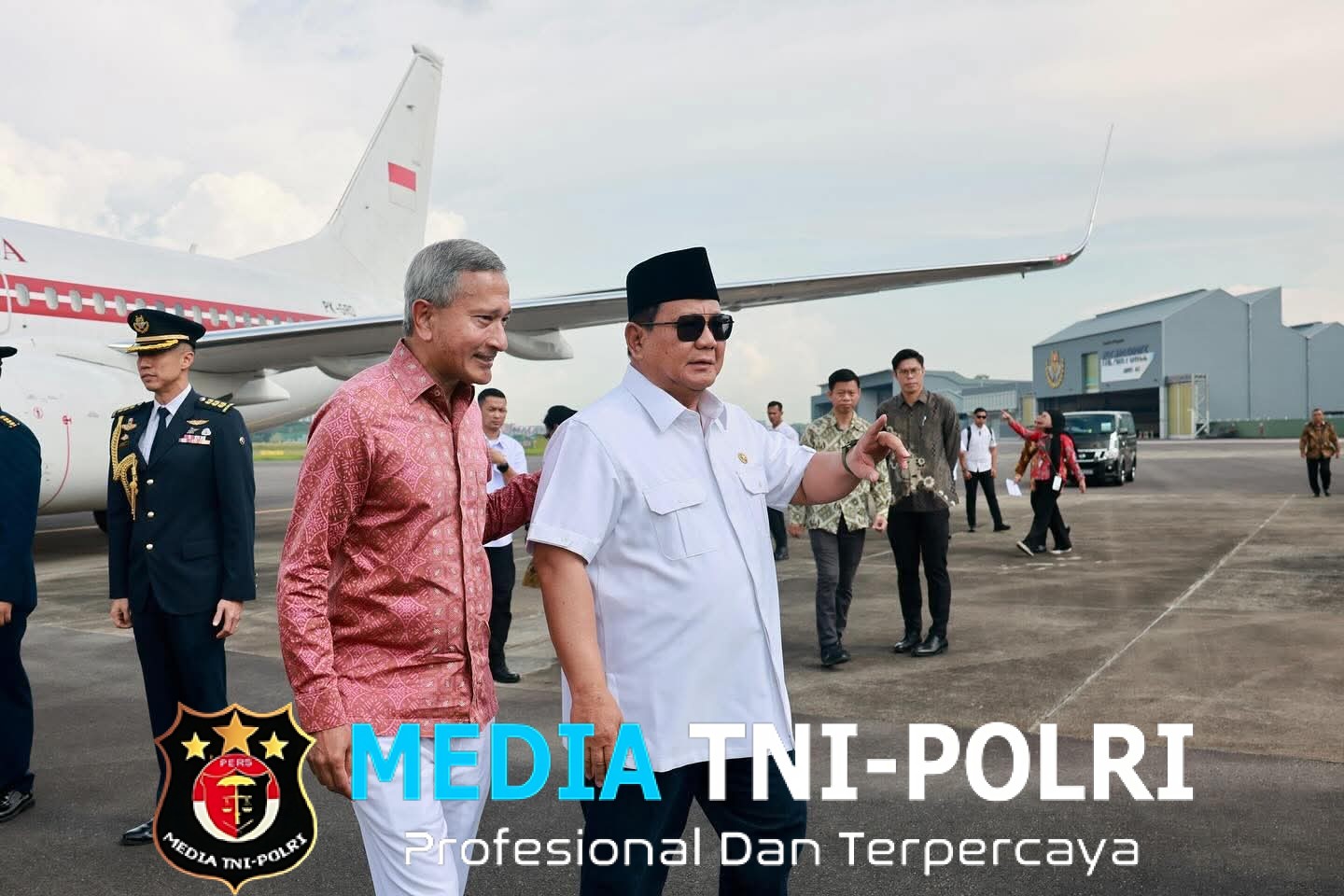 Presiden Prabowo Tiba di Singapura untuk Hadiri Parade Hari Nasional