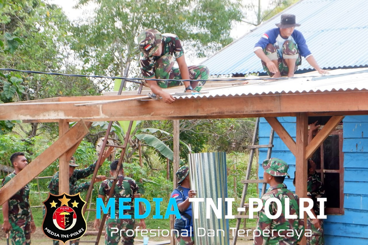 Gotong Royong Satgas TMMD, Wujudkan Hunian Layak Untuk Kesejahteraan Masyarakat