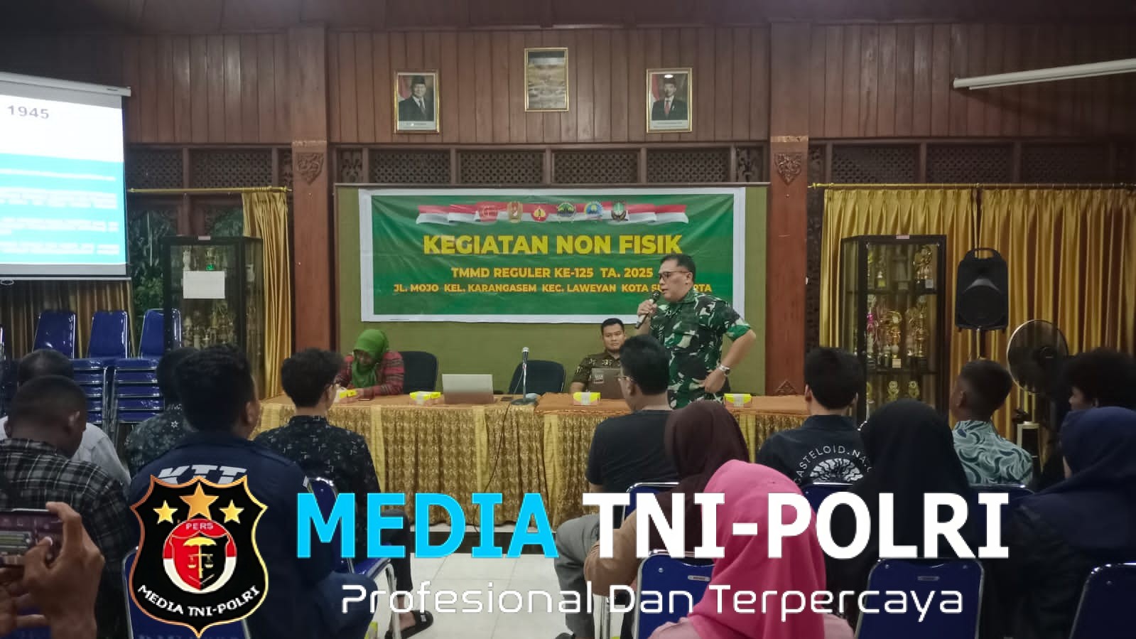 Sasaran Non Fisik, Wadansatgas TMMD Reguler Ke-125 Kodim 0735/Surakarta Berikan Materi Wasbang Dan Bela Negara
