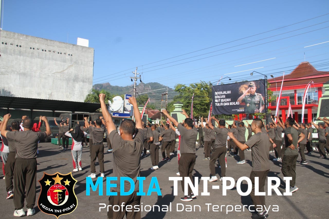 Jum’at Sehat, Kodim Wonogiri Gelar Senam Bersama