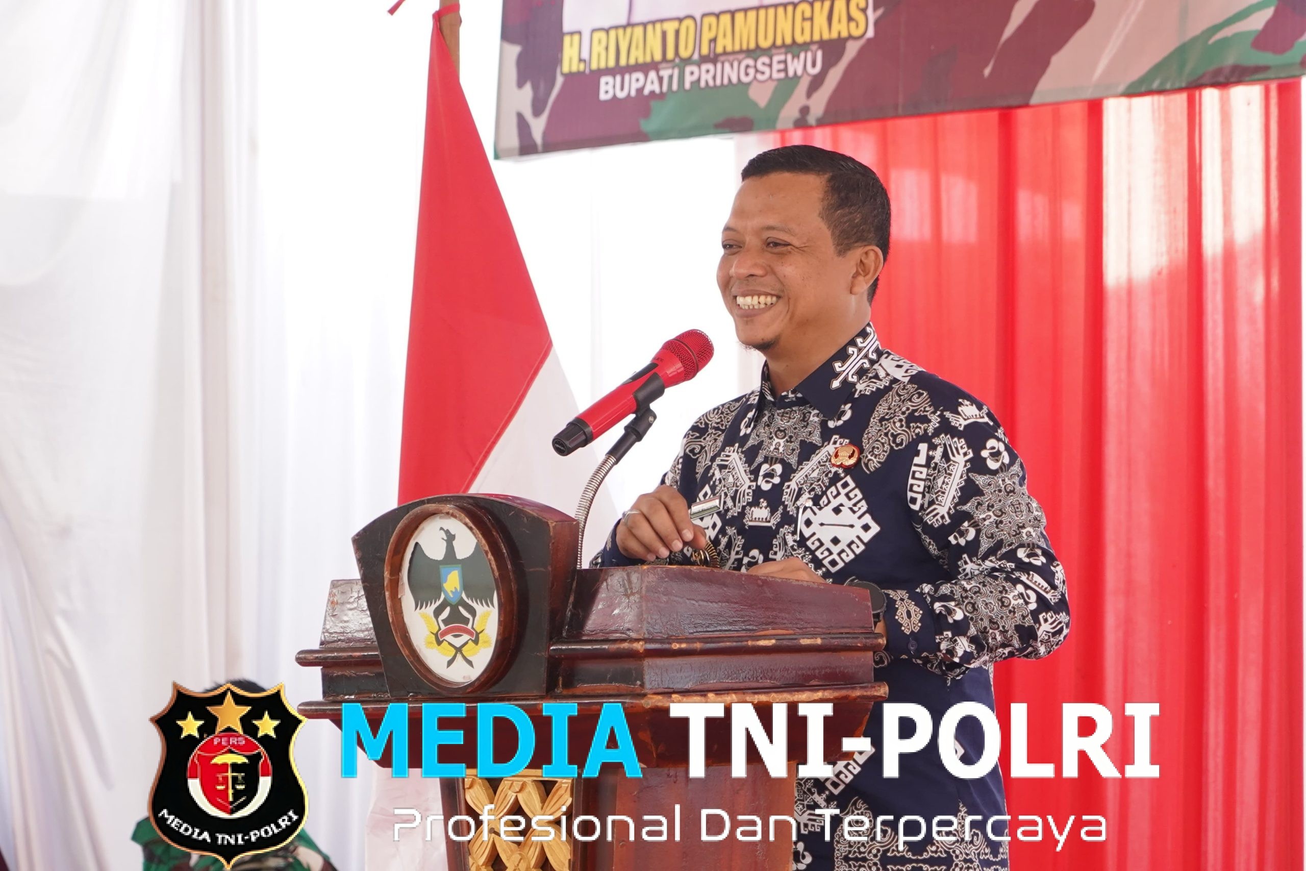 Bupati Pringsewu Riyanto Pamungkas Buka Karya Bakti TNI Di Tanjung Rusia Timur