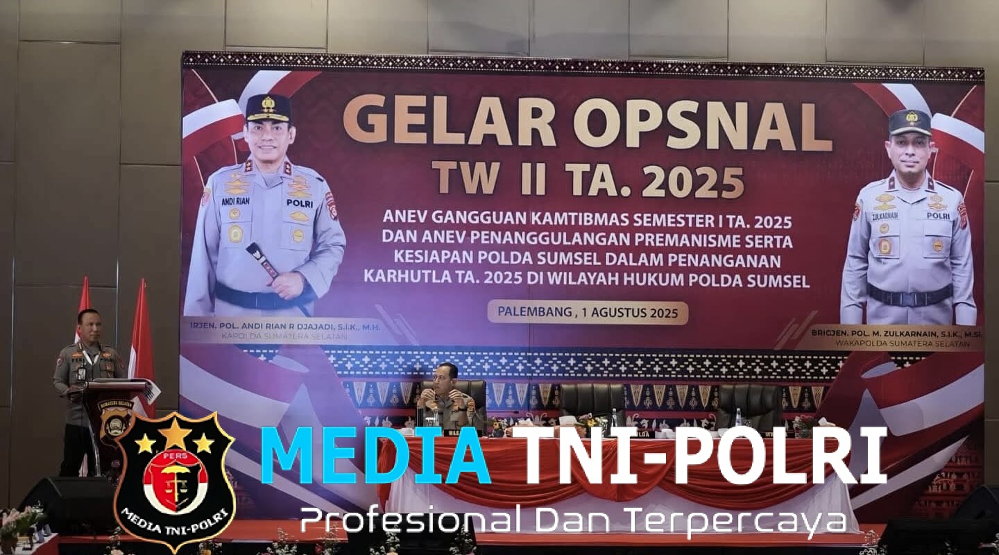 Polda Sumsel Gelar Operasi TW II Tahun 2025, Kapolda Tekankan Optimalisasi Kinerja di Lapangan