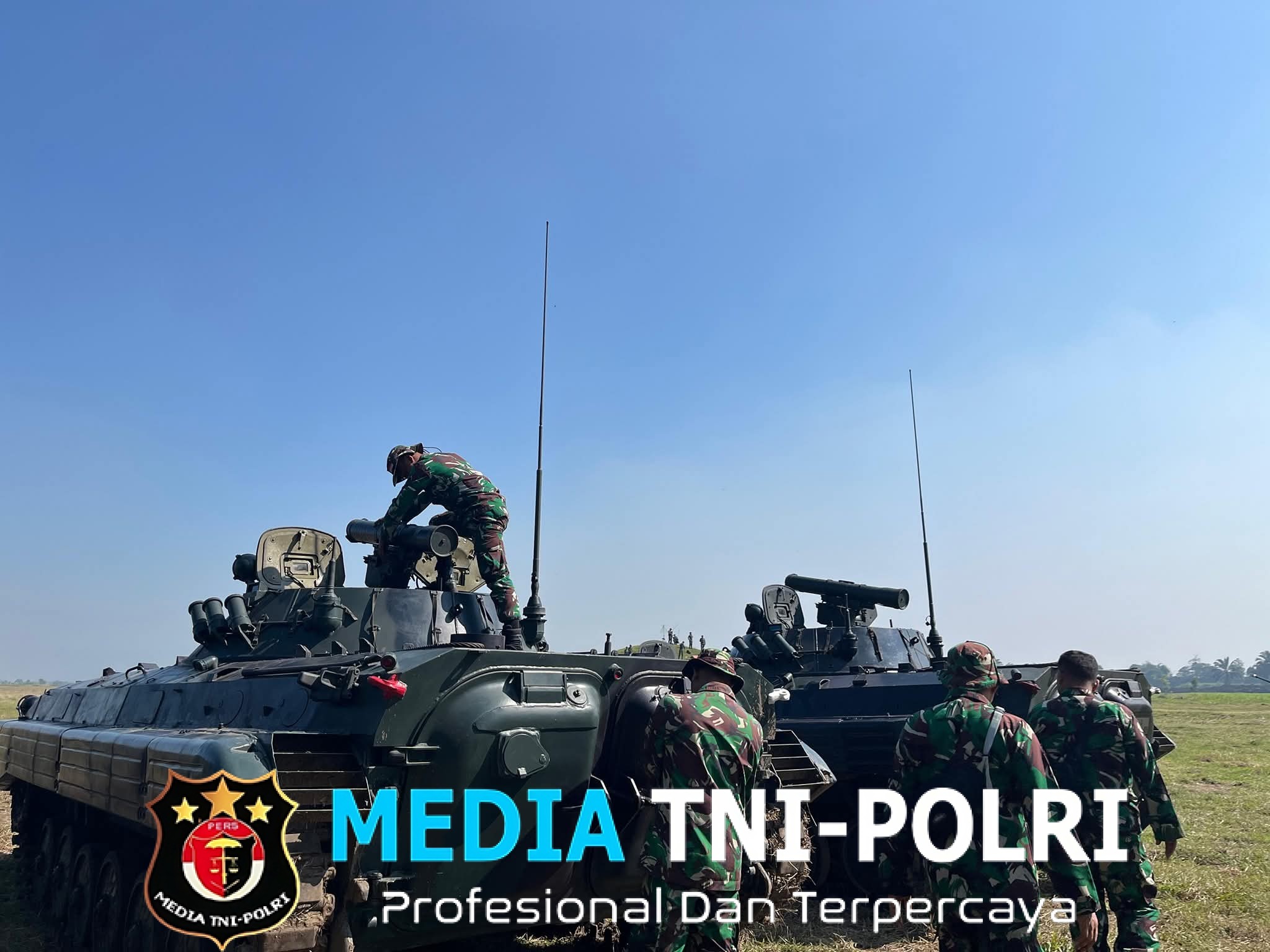 Yonarhanud 1 Marinir Siapkan Ranpur BVP-2 untuk Mendukung Upacara Valor di Batujajar