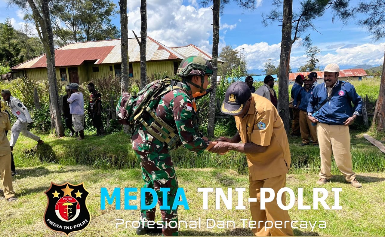 Satgas Yonif 521/DY Laksanakan Rapat Koordinasi dengan Instansi Terkait Menyambut HUT RI ke-80 Tahun 2025