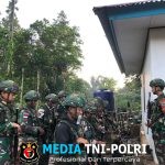 Satgas Pamtas Yonif 763/SBA Pos Bori Gelar Karya Bakti Bersihkan Gereja Santa Monica