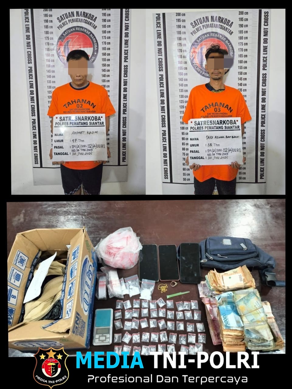 Judul Satnarkoba Polres Pematang Siantar Gerebek Lokasi Narkoba, 2 Pengedar Terjaring