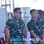 Semangat Prajurit Pasmar 1 Ikuti Latihan Upacara Kehormatan Militer
