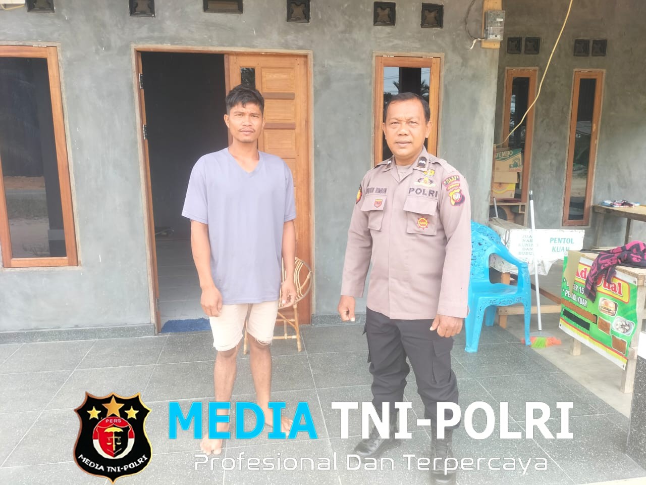 Meski Hari Libur, Polsek Sebangki Tetap Sambangi Warga dan Warung Bentuk Kepedulian Tanpa Batas