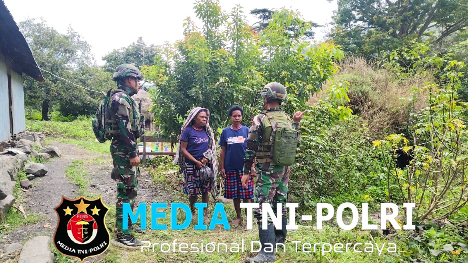 Edukasi Hidup Sehat Satgas Yonif 521/DY Beri Bantuan Obat di Distrik Kurima