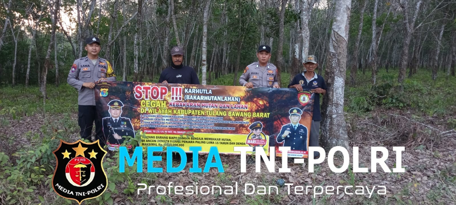 Wujud peduli lingkungan, Polsek Gunung Agung Sosialisasi Pencegahan Karhutla