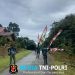 Satgas Pamtas RI-PNG Pos Kokas dan Warga Pasang Bendera Merah Putih Sambut Hari Kemerdekaan
