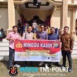 Polsek Bahorok Pengamanan Kegiatan Minggu kasih di Gereja GBKP Runggun Bahorok Klasis Kuala Langkat