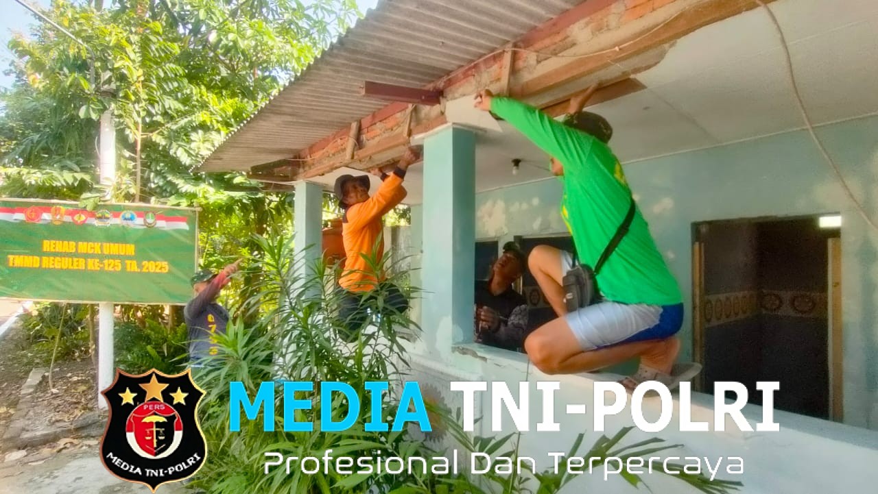 Hari Ini Satgas TMMD Reguler Ke-125 Kodim 0735/ Surakarta Mulai Garap Renovasi MCK Umum