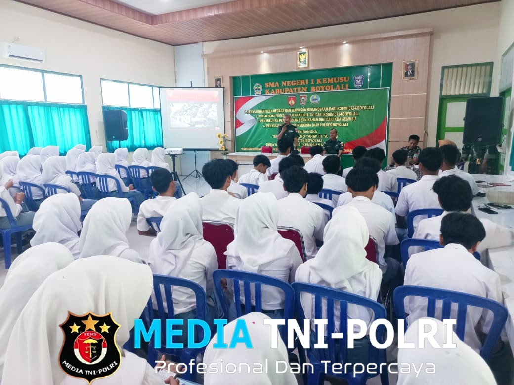 Satgas TMMD Boyolali Tanamkan Semangat Bela Negara dan Ajak Siswa Bergabung Jadi Prajurit TNI