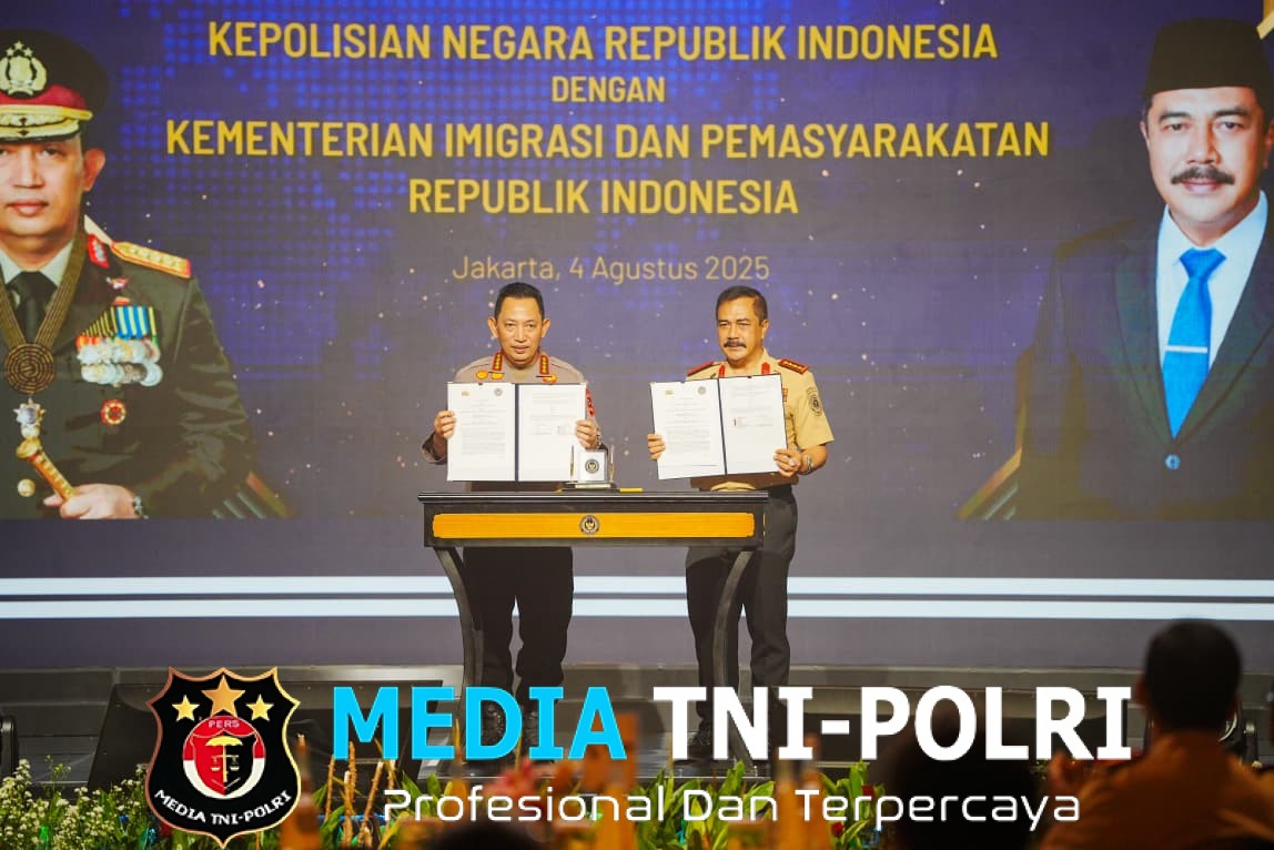 Teken Nota Kesepahaman dengan Kementerian Imipas, Kapolri Harap Sinergisitas Makin Optimal