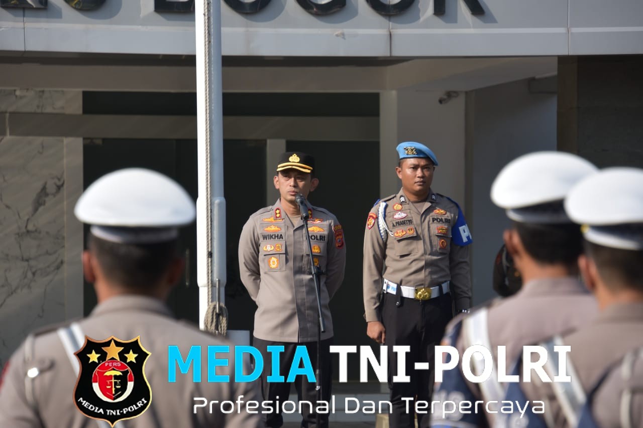 Kapolres Bogor Pimpin Apel Pagi, Sampaikan Pesan Reflektif dan Motivasi Pelayanan