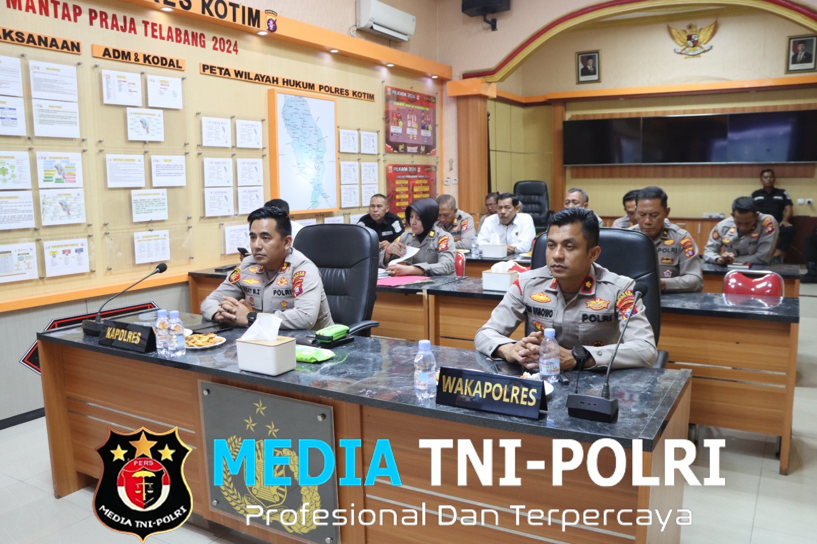Polres Kotim Ikuti Sitkamtibmas Terkini Khususnya Ketahanan Pangan
