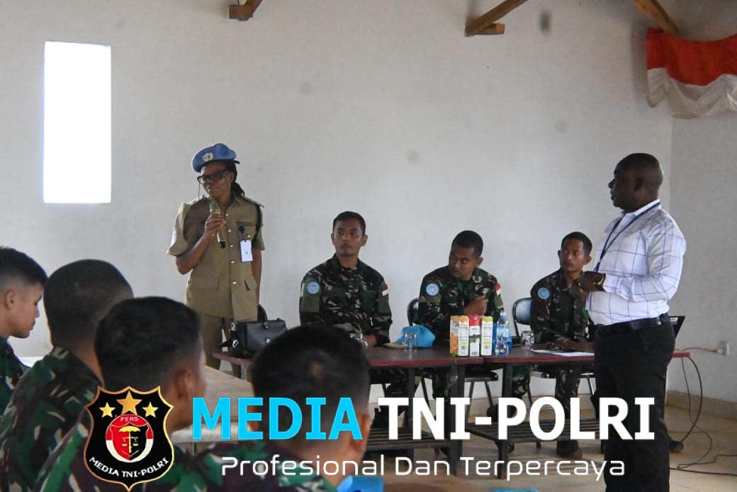 Personel Satgas Kizi TNI Konga XX-V MONUSCO Terima Pengarahan tentang Misconduct, Sexual Exploitation, dan Sexual Abuse dari Conduct and Discipline Team MONUSCO
