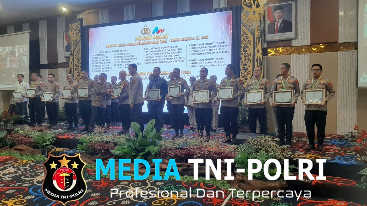 Kapolres Kotim Menerima Penghargaan Dalam Kegiatan Musrenbang Polda Kalteng Tahun 2025