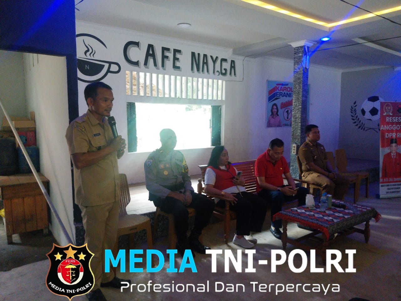 Kapolsek Sebangki Hadiri Reses DPR RI, Dukung Kolaborasi Pembangunan dan Keamanan