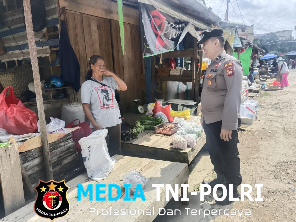 Laksanakan Patroli Di Tempat Keramaian Untuk Memastikan Situasi Kamtibmas Aman dan Kondusif