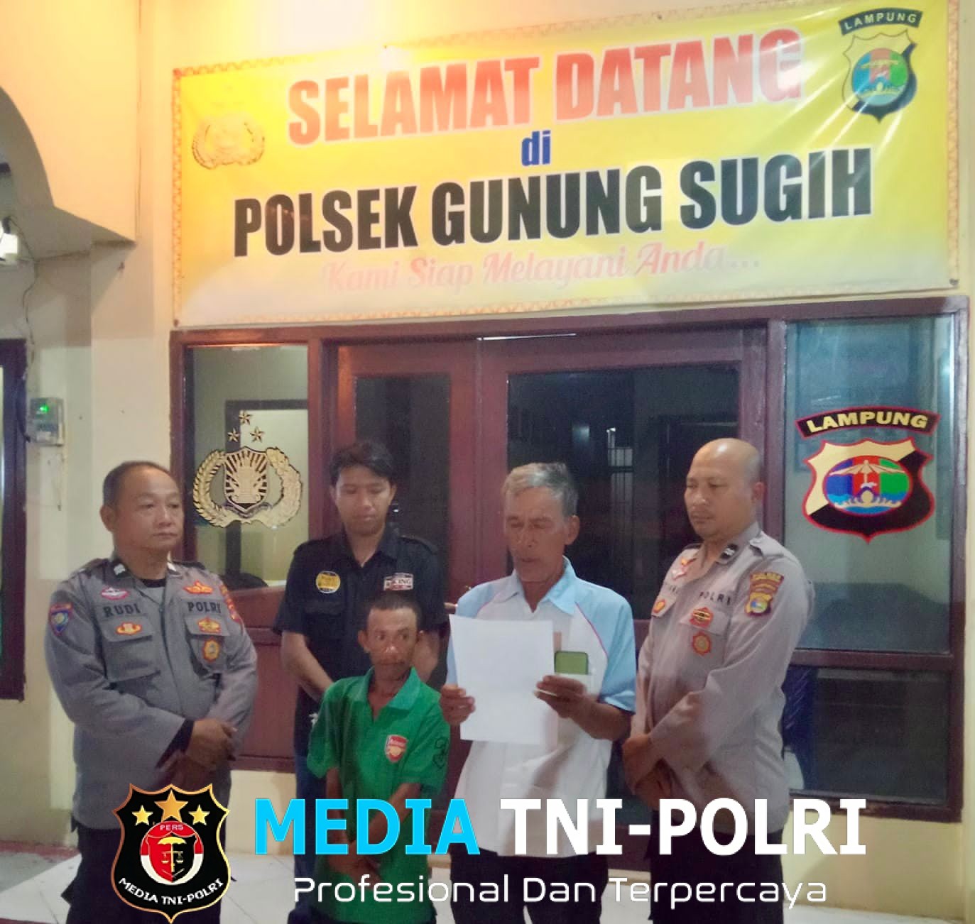 Polsek Gunung Sugih Tak Tolerir Aksi Premanisme, Tegaskan Komitmen Jaga Kamtibmas