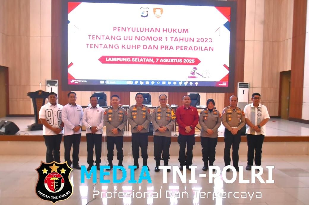 Polda Lampung Gelar Penyuluhan Hukum Tentang UU No. 1 Tahun 2023 KUHP Baru dan Pra Peradilan