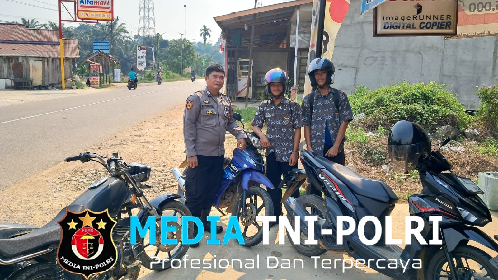 Himbau Anak sekolah Jaga Kamtibmas Di lingkungannya Serta Menggunakan Helm Dan Taati Peraturan Berlalu Lintas