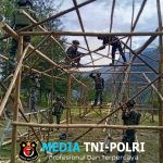 Prajurit Satgas Yonif 700/WYC Bangun Sekolah di Pedalaman Mayuberi, Target Rampung Sebelum 17 Agustus