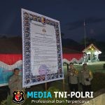 Cegah Karhutla, Polsek Sengah Temila Pasang Banner Maklumat Kapolda di Depan Mako