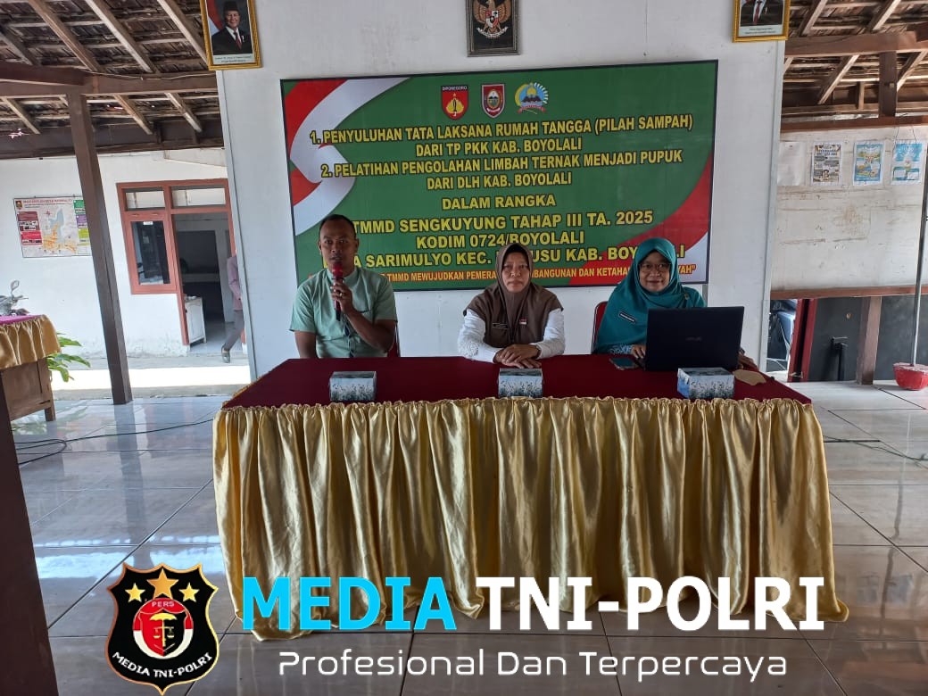 Satgas TMMD Boyolali Dorong Warga Kelola Sampah Rumah Tangga Jadi Lebih Bernilai