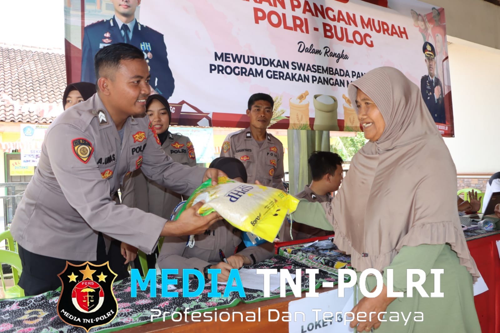 Gerakan Pangan Murah Perdana di Lampung, 2 Ton Beras Premium Habis Terjual dalam 2 Jam