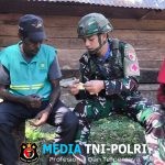 Berbagi Bibit Pertanian Satgas Yonif 521/DY di Distrik Walesi, Jayawijaya