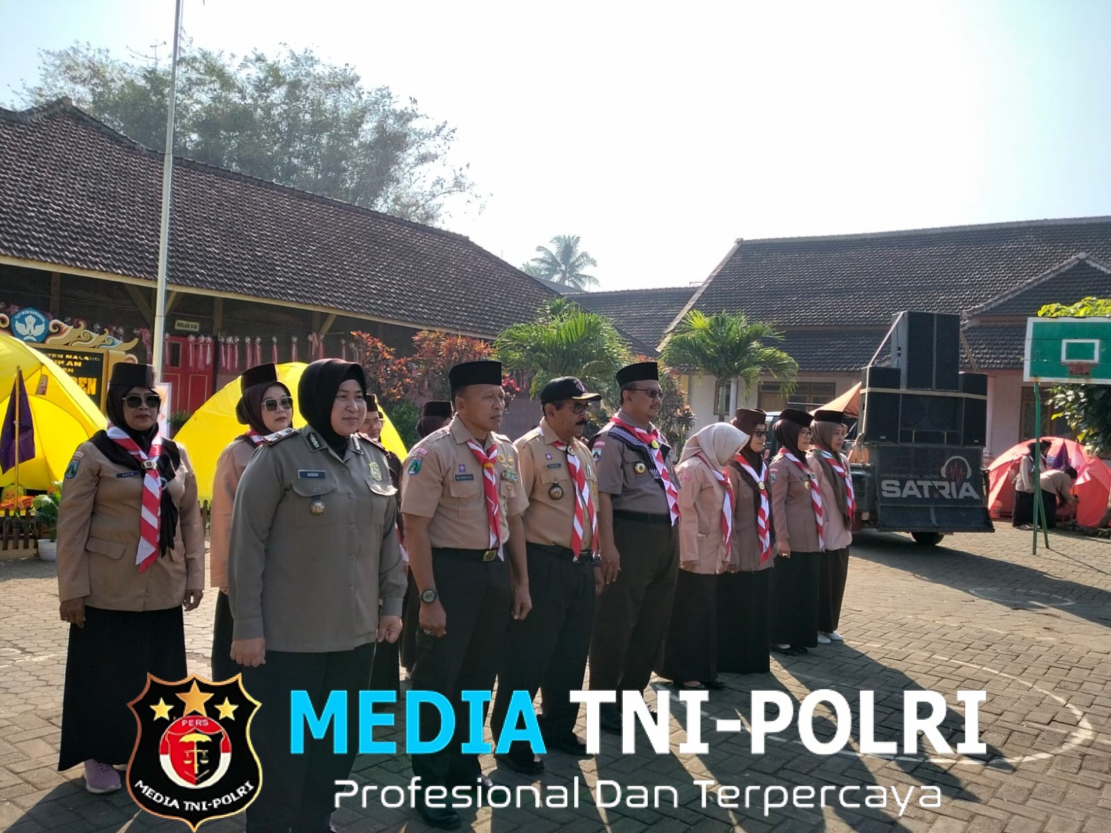 Danramil 14 Turen Hadiri Persari Pramuka Pra Siaga Peringati Hari Pramuka ke-64 di SDN 1 Turen