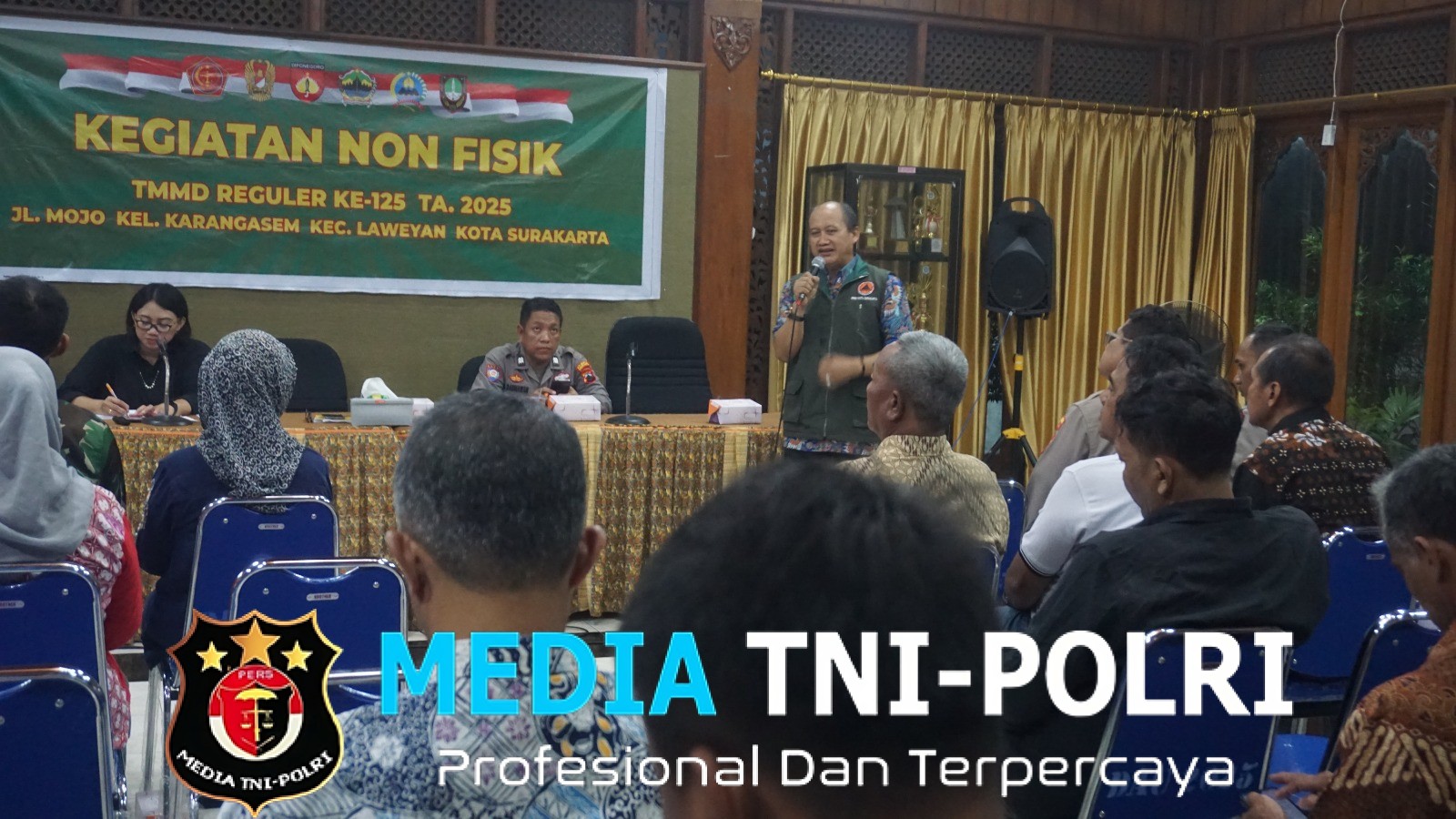 Giat Non Fisik, Satgas TMMD Reguler Ke-125 Kodim 0735/Surakarta Gelar Penyuluhan Mitigasi Banjir Dan Kebakaran