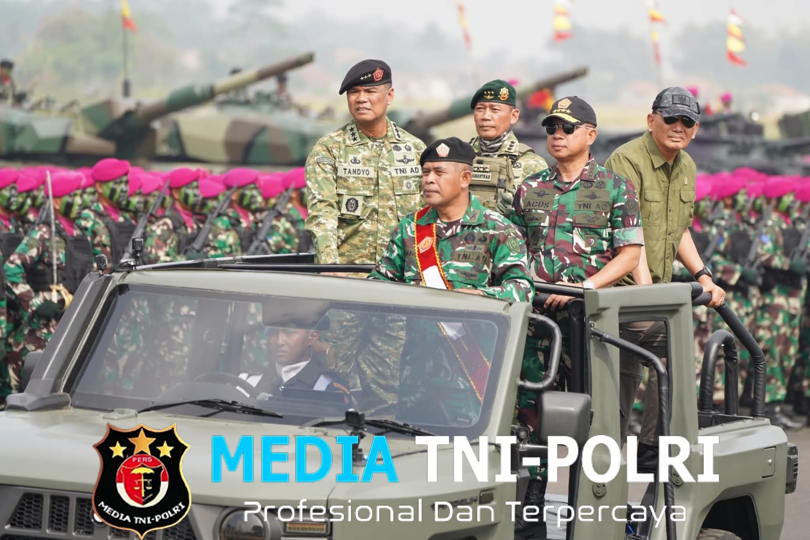 Panglima TNI dan Menhan RI Tinjau Geladi Bersih Upacara Gelar Pasukan Operasional dan Kehormatan Militer